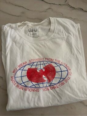 Wu Wear White Graphic Logo T-Shirt